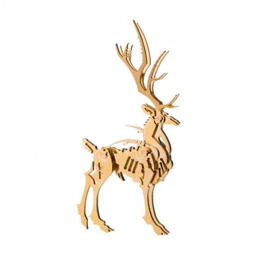 100pcs+ diy 3d assembling ornament golden elk & silver elk