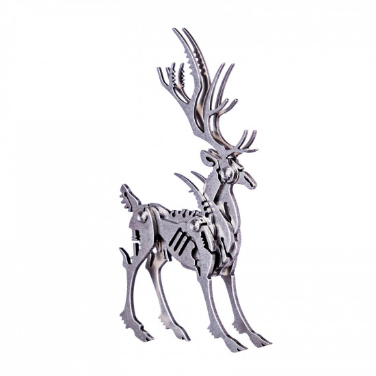 100pcs+ diy 3d assembling ornament golden elk & silver elk