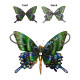 150pcs steampunk butterfly alpine black swallowtail papilio maackii model 3d diy kit