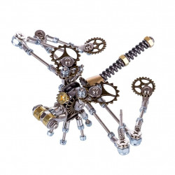 152pcs 3d diy metal mechanical dragonfly insect puzzle model jigsaw
