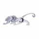 4pcs diy assembly 3d stainless steel tiger cattle cock horse puzzle toy