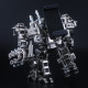 521pcs 2in1 multi-funtional metal snipper mecha soldier 3d model building kit assembly phone holder