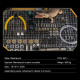 547pcs+ steampunk mutant crocodile diy metal assembly model kit
