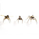 6pcs/set steampunk tiny insect bugs metal diy model kits