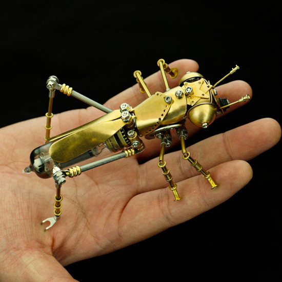 brass insect metal beetle model insect handmade crafts collection