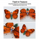 butterfly model diy assembly mechanical insect puzzle handmade toy set with voice-activated photo frame