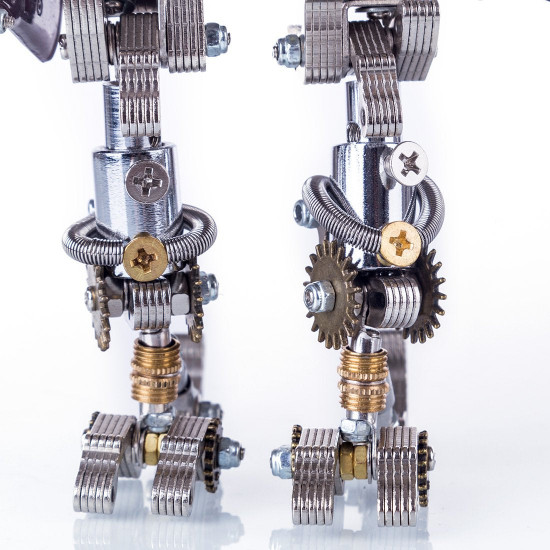 diy 3d assembly metal mechanical soldier robot puzzle model