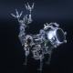 diy metal assembly speaker 3d phantom deer model puzzle kits