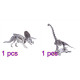 2pcs diy metal assembly 3d triceratops brachiosaurus dinosaurs puzzle jigsaw