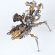 diy metal mechanical prayer mantis  insect puzzle 3d assembly model kit