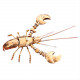 metal brass lobster animal model handmade assembled crafts for collection