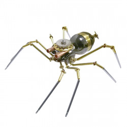 steam punk metal mechanical little wasp spider insects model crafts collection