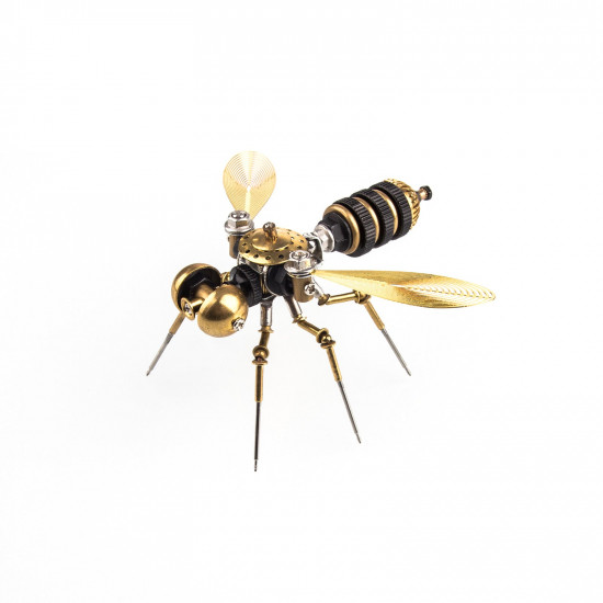 tiny steampunk insects 3d metal bugs mosquito earwigs bee model kits gadgets